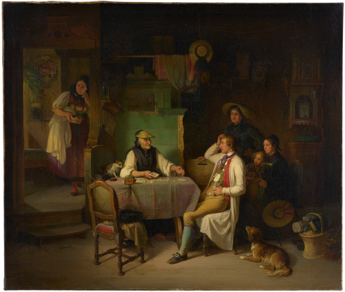 La cartomancienne, 1846, Johann Baptist Kirner