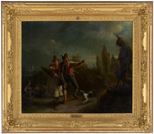 « Haberfeldtreiben » (Pratique bavaroise de justice de foule qui sanctionne des offenses à la chaste, 1854, Johann Baptist Kirner