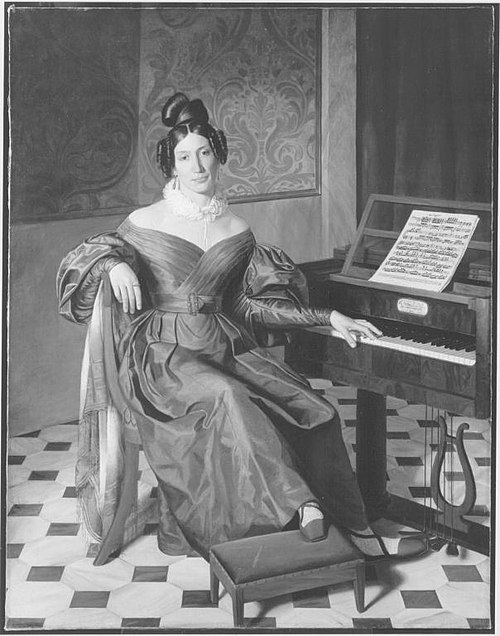 Bildnis der Isabella Colbran (zugeschrieben), 1832, Johann Baptist Reiter