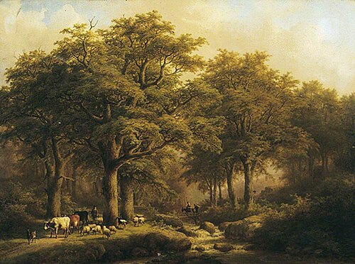 Wooded Landscape, 1869, Johann Bernhard Klombeck