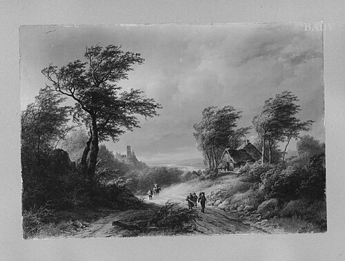 landscape, 1850, Johann Bernhard Klombeck