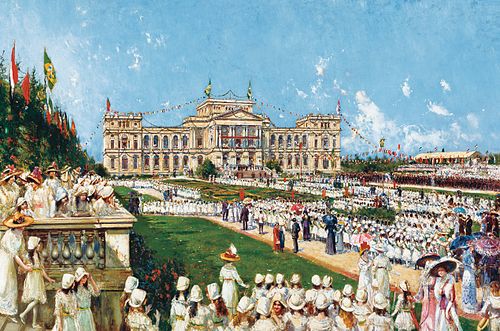 School Festival at Ipiranga, 1912, Agustín Salinas Teruel