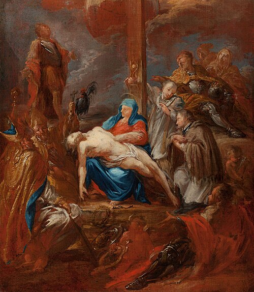 Pieta with the Patron Saints of Bohemia, , Johann Christoph Liška