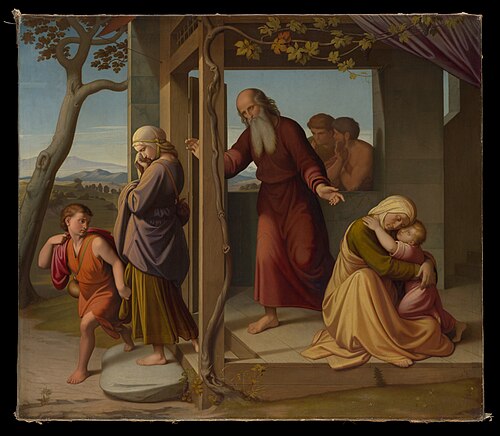 The Banishment of Hagar, 1840, Johann Friedrich Overbeck