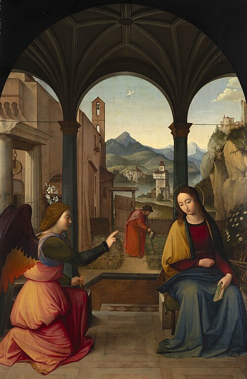 L'Annonciation, 1820, Johann Friedrich Overbeck