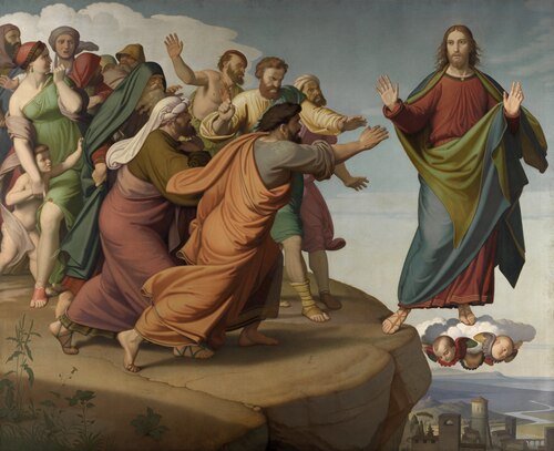 Christ Escapes the Pharisees, 1866, Johann Friedrich Overbeck