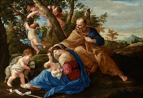 Rest on the flight into Egypt, 1631, Karel Philips Spierincks