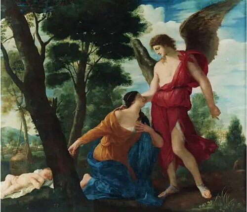 Hagar and the Angel, 1630, Karel Philips Spierincks