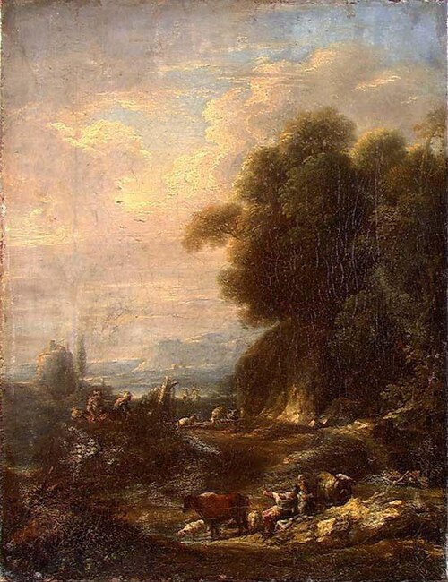 Landscape with Cattle, 1775, Johann Friedrich Alexander Thiele