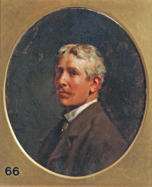 Self Portrait, 1885, Cecil van Haanen