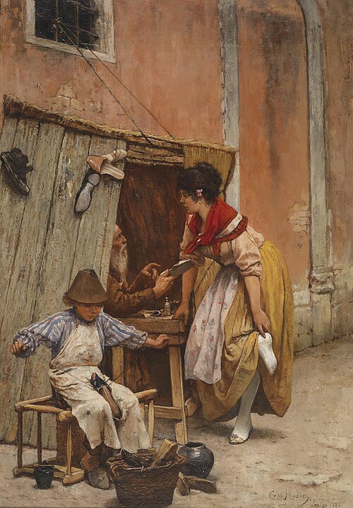 Der Schuh drückt!, 1880, Cecil van Haanen