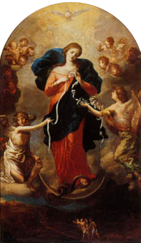 Marie qui défait les nœuds, 1700, Johann Georg Melchior Schmittner