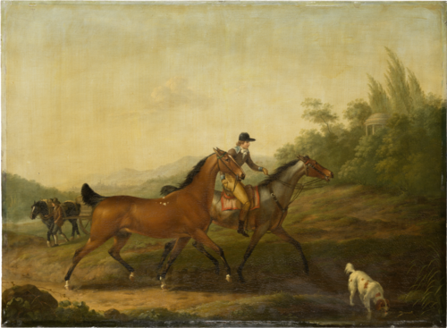 Two English Horses, 1797, Johann Georg Pforr