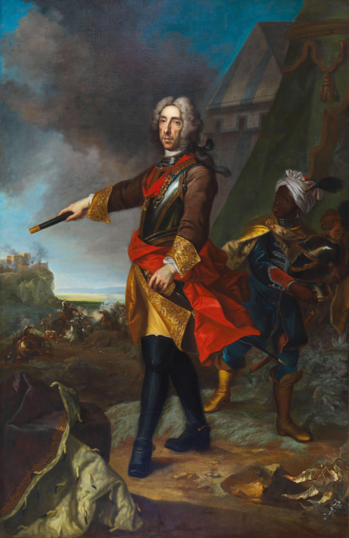 Portrait of Prince Eugene of Savoy (1663-1736), 1750, Johann Gottfried Auerbach
