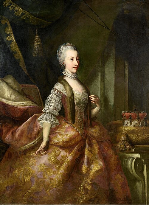 Portrait of an Archduchess of Austria, 1753, Johann Gottfried Auerbach