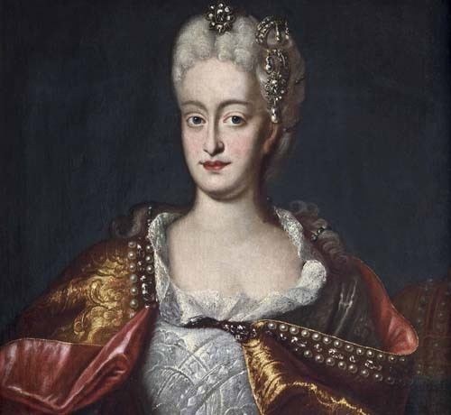 Portrait of Empress Elisabeth Christine (1691-1750), , Johann Gottfried Auerbach