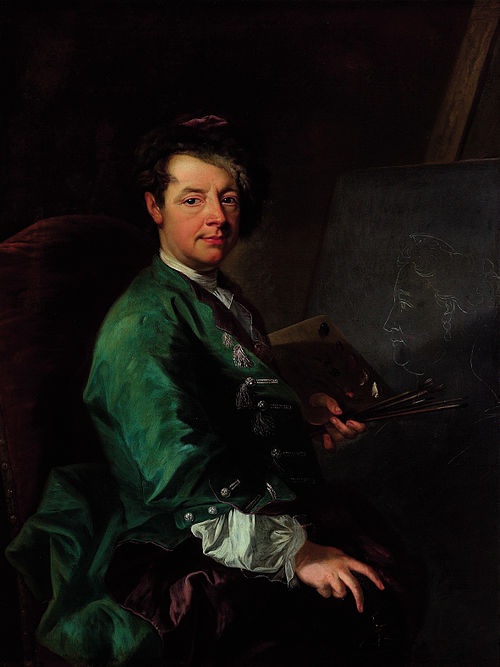 Autoportrait, 1750, Johann Gottfried Auerbach