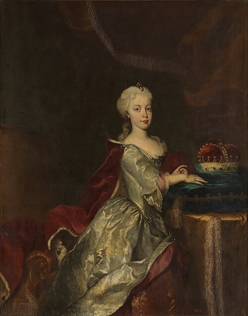María Teresa archiduquesa de Austria, 1724, Johann Gottfried Auerbach
