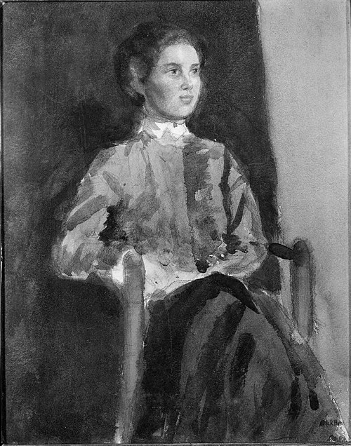 Harriet Löwenhjelm (1887-1918), author, cartoonist, 1910, Dick Beer