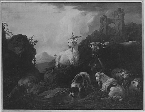 Landscape with cattle, 1775, Johann Heinrich Tischbein