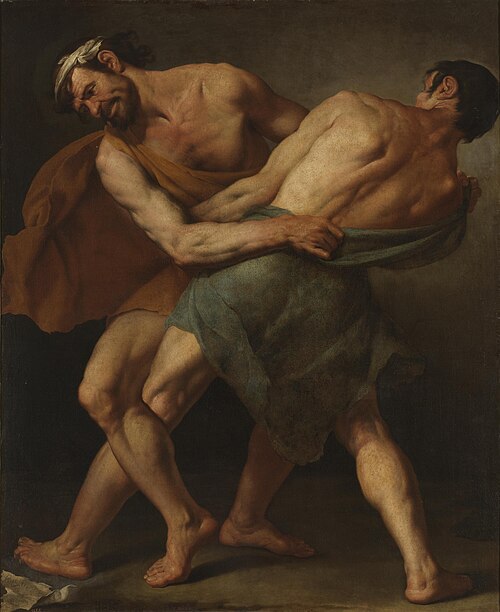 Dos luchadores, 1637, Cesare Fracanzano