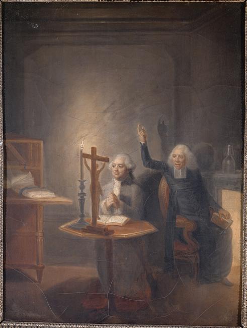 La confession de Louis XVI par l'abbé Edgeworth, le 21 janvier 1793.jpg, 1793, Jean-Jacques Hauer