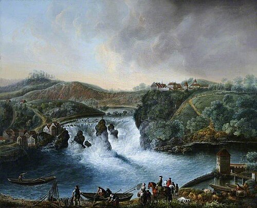 Schaffhausen Falls, Switzerland, 1745, Johann Jakob Schalch