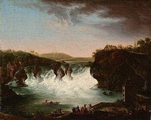Joseph II. beim Rheinfall, 1777, Johann Jakob Schalch
