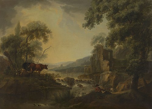 Landscape with a River, , Johann Jakob Schalch
