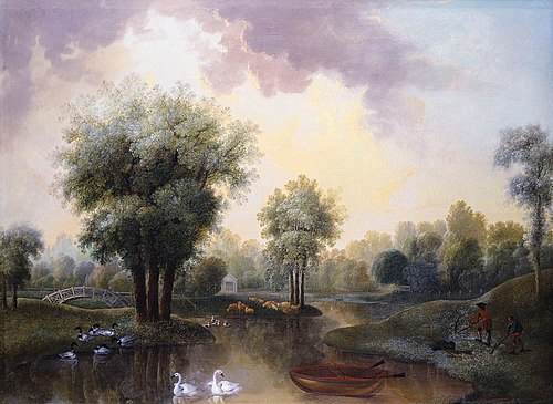 The Gardens at Kew, 1759, Johann Jakob Schalch