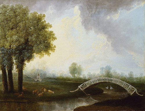 The Gardens at Kew, 1760, Johann Jakob Schalch