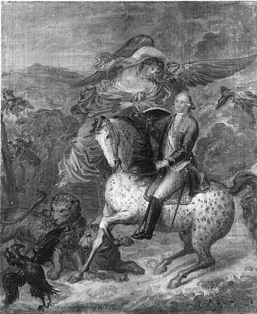 Ein Kurfürst zu Pferd, 1786, Johann Joseph Friedrich Langenhöffel