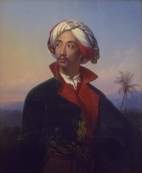 Porträt des Prinz Raden Saleh Syarif Bustaman (1811-1880), 1842, Johann Karl Bähr