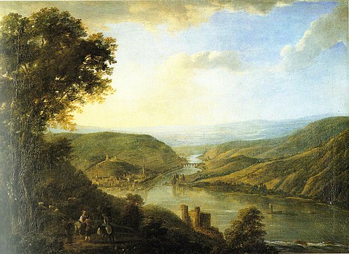 Rhine valley, 1820, Caspar Schneider