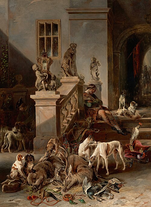 Die Jagdbeute, 1851, Matthias Ranftl