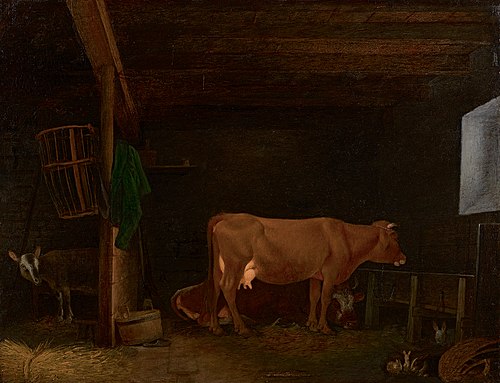 Cowshed, 1853, Johann Michael Neder