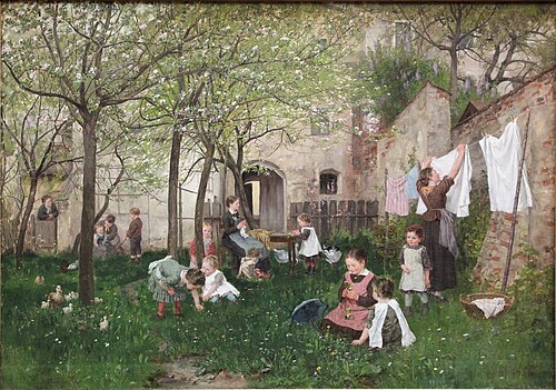 Kindergarten, 1885, Johann Sperl