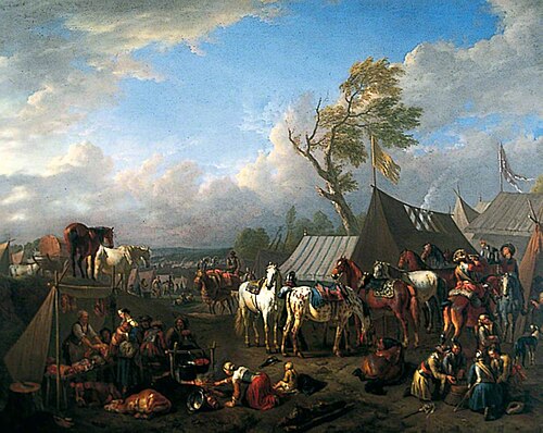 Military Encampment, 1697, Pieter van Bloemen