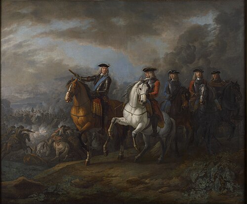 The Duke of Marlborough and the Earl of Cadogan at Blenheim (Hochstadt), 1714, Pieter van Bloemen
