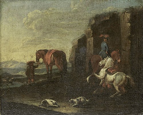 Italian Landscape, 1710, Pieter van Bloemen