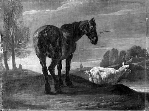 Landscape with Horse and a Goat, 1696, Pieter van Bloemen