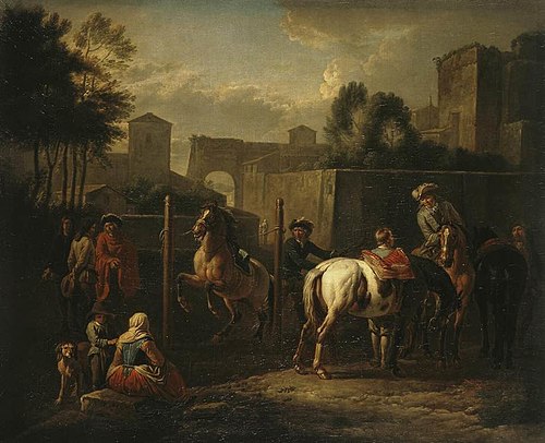 Open-Air Manege, 1712, Pieter van Bloemen