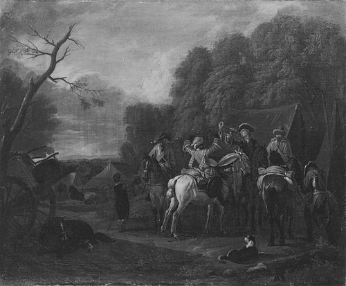 Alarm im Lager, 1688, Pieter van Bloemen