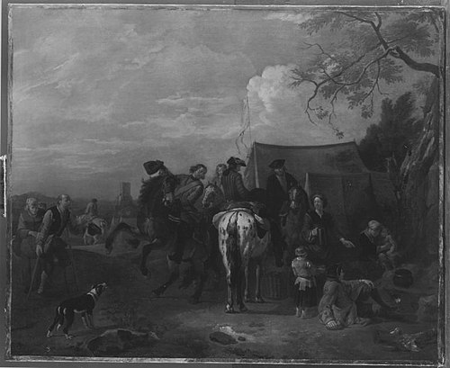 Biwack, 1688, Pieter van Bloemen