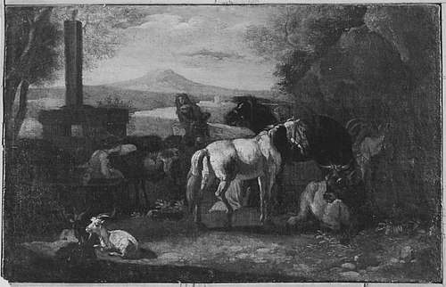 Viehtränke, 1688, Pieter van Bloemen