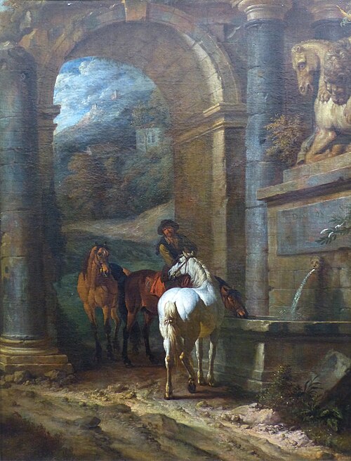 The Horse Trough, 1690, Pieter van Bloemen