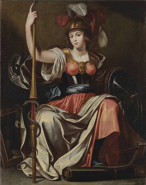 Allegorische Figur des Krieges (Pallas), 1636, Johann Ulrich Loth