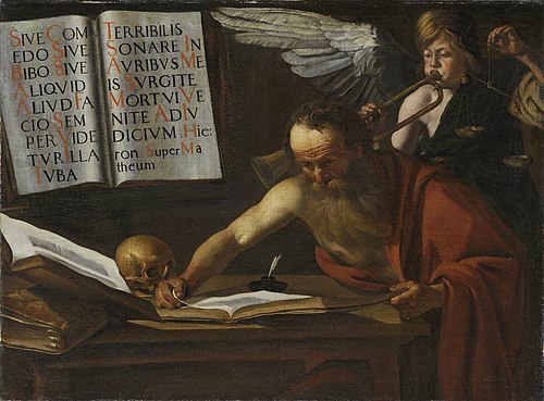 Hl. Hieronymus mit dem Posaunenengel, 1630, Johann Ulrich Loth