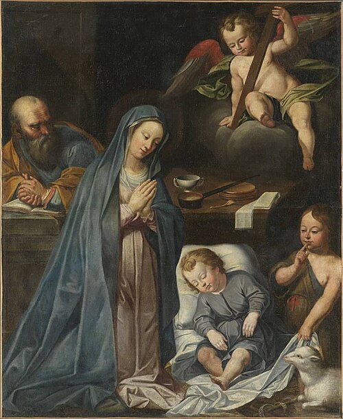 Heilige Familie mit Johannesknaben (Kopie nach), , Johann Ulrich Loth