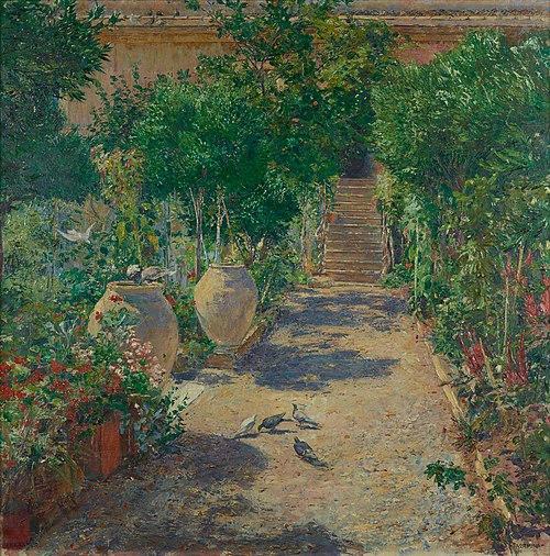 Taormina im Sonnenschein, 1897, Johann Victor Krämer